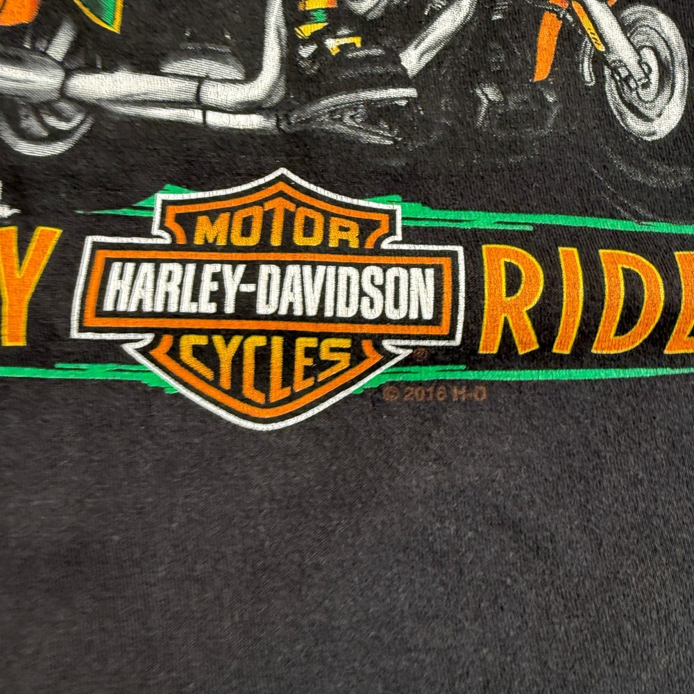 Harley-Davidson Mens Lucky Ride St Patricks Day Leprechaun T-Shirt Black 3XL - Picture 2 of 7